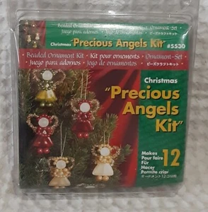 The Beadery ANGELI PREZIOSI Kit 12 Perline Decorazione Natalizia Rosso Verde 5530 Nuovo - Foto 1 di 9
