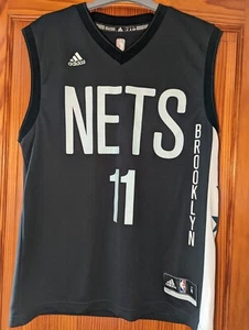 Adidas Brooklyn Nets 11 NBA Jersey Vest Size Medium Black White - Picture 1 of 14