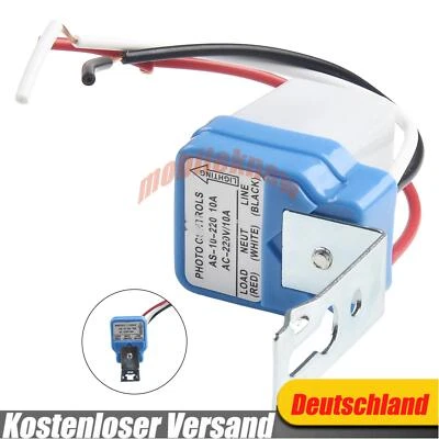 Neu Dämmerungssensor Dämmerungsschalter Lichtsensor twilight switch 12V 24V 220V - Bild 1 von 4