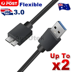 SuperSpeed USB 3.0 A Male to Micro B Hard Drive Cable For Seagate WD Toshiba PC - Picture 1 of 5