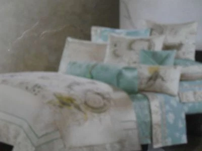 NATORI HARMONI QUEEN DUVET COVER WHITE CREAM IVORY SILK MSRP $650 - Image 1 of 4