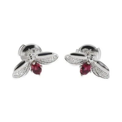 Tiffany & Co. Platinum Diamond Paper Flowers Firefly Earrings - Image 1 of 4