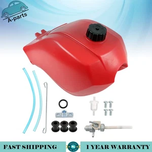 Red Plastic Gas Fuel Tank FT49050 For Honda Atc 250 ES 250ES 1985 1986 1987 - Picture 1 of 12