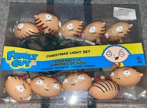 NEW Family Guy Stewie Devil Head Christmas Kurt Adler 10 piece String Light Set - Picture 1 of 3