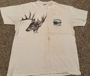 TSF T.S.F. de colección Camiseta Original Para Hombre Grande Buck Ciervo Caza Puntada Única - Imagen 1 de 18