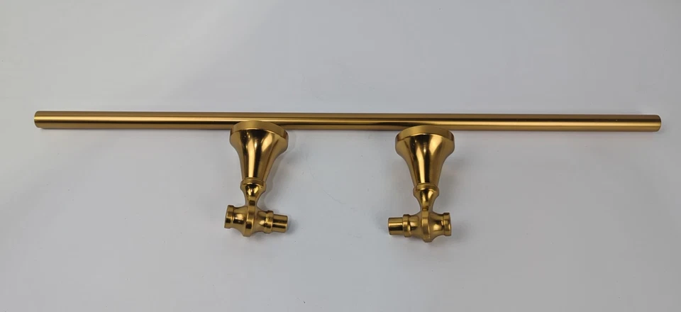 MOEN Colinet 24 in. Wall Mounted Single Towel Bar in Brushed Gold *scuffs* - Image 1 of 4