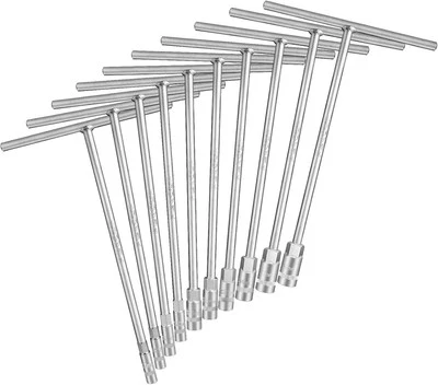 T-Handle Socket Wrench Set, 10-Piece Metric Handle 10 Pack (7-19mm), Silver  - Image 1 of 4
