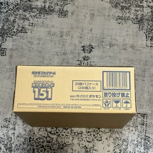 X1 Pokémon 151 Japanese Booster Case Brand New Sealed Contains x12 booster box - Picture 1 of 8