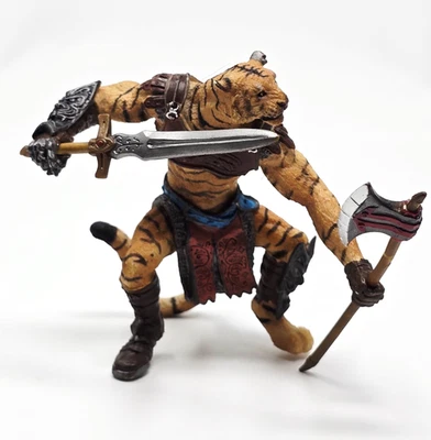Figura Papo Toys Tigre Mutante PAPO-38954 con espada y hacha Foto 1 de 4
