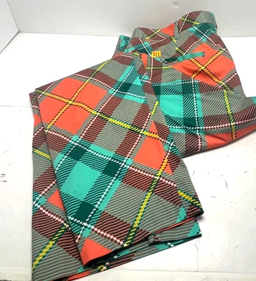 Loudmouth Pants Mens 42x32 diamond Plaid Golf Loud Mouth Stretch Cotton Spandex - Image 1 of 4