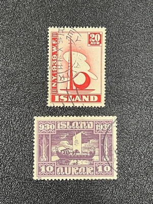 Iceland 1930-39 #155 & 213 Used LE678 - Image 1 of 2