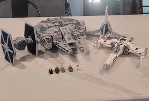 Large Lego Star Wars Lot, 75105, 75081, 75301, 75300, W/ Minifigs - Picture 1 of 6