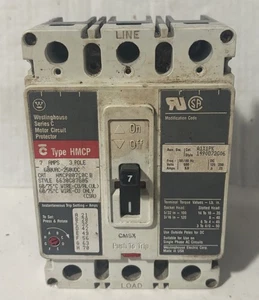 Westinghouse HMCP007C0C B / 7 Amp / 3 Polos / 600VAC-250VDC  - Imagen 1 de 7