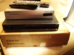 SAGEMCOM Dig.Receiver plus 2 weitere dig.Receiver HUMAX+Thomson alle 1a mit FB! - Bild 1 von 9