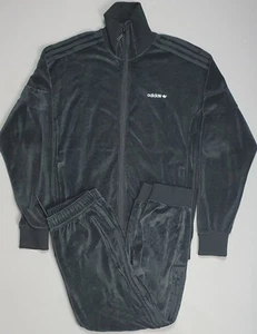 Adidas Originals Challenger Velour Tracksuit Set Joggers Retro Size Small / Med - Picture 1 of 6