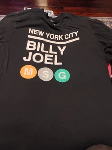 Camiseta Billy Joel XL Usada NY City MSG Gráfica Camiseta Mercancía Oficial - Imagen 1 de 12