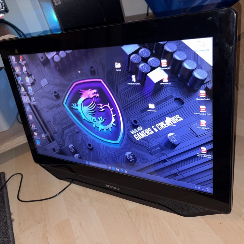 Hannspree HT231HPB Touch Monitor Diagonal weiß LED 58,4 cm (23 Zoll)  Hanns-G - Bild 1 von 4