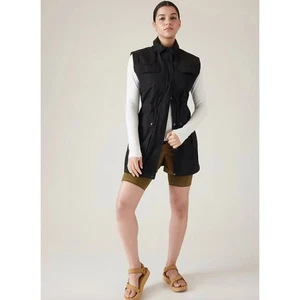Athleta Vest Womens Size 1x Black Water Resistance Utility Boundless Vest NWT - Picture 1 of 15