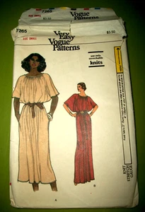Vintage Miss Vogue Pattern 7265 KNIT Pullover Dress UNCUT FF Size 8 10 SMALL - Picture 1 of 3