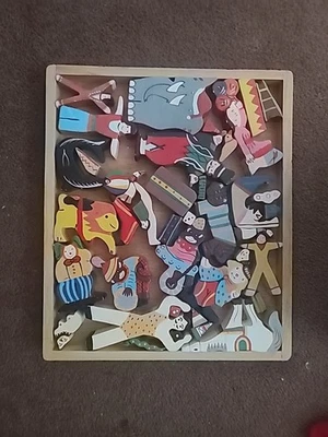 Larsen Fyrtoj Circus Puzzle Hand carved / Painted In Denmark - Image 1 of 4
