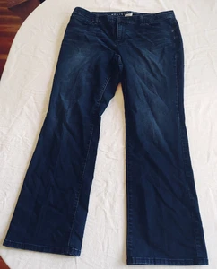 Ava & Viv - Damen Boot Cut Jeans - Übergröße 16W - dunkle Waschung - Bild 1 von 5