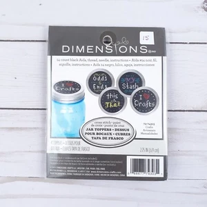 Dimensions Counted Cross Stitch Mason Jar Toppers Crafts B15 - Picture 1 of 2
