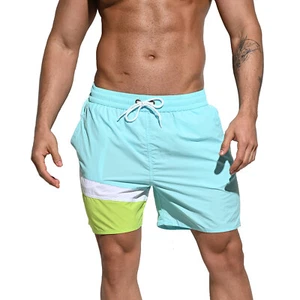 Pantalones cortos deportivos diarios DESMIIT con tabla de asimetría para hombre cordón cintura  - Imagen 1 de 13