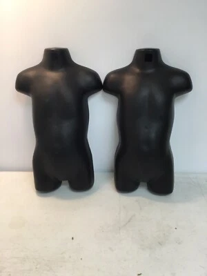 BLACK MANNEQUINS - CHILD & TODDLER TORSO DRESS FORMS. Form Only. - Image 1 of 4
