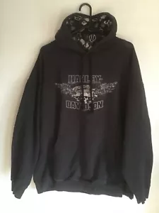 Harley Davidson Scull and Shield Pullover Hoodie Cotati, CA 2XL - Picture 1 of 4