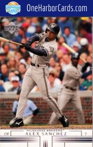 2002 Upper Deck Milwaukee Brewers Baseball Card #278 Alex Sanchez - Picture 1 of 2