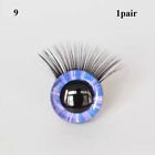 10 Colors Glitter Crystal Eyes Eyes with Eyelash  Doll Accessories