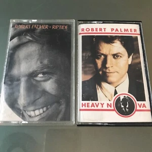 Robert Palmer 2 Cassette Lot- Heavy Nova & Riptide VERY GOOD CONDITION - Picture 1 of 3