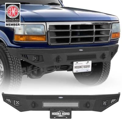 Fit Ford Bronco F-150 F-250 F-350 1992 1993 1994 1995 1996 Steel Front Bumper Foto 1 de 4