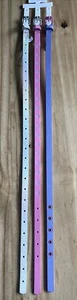 Cat & Jack Girls Small Belts Set Of 3 Purple Pink And Iridescent - Picture 1 of 6