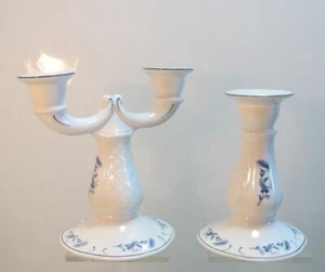 2 Kerzenleuchter Kerzenhalter Kerzenständer Villeroy & Boch Val Bleu - Picture 1 of 3