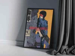Ghost in the Shell Poster, Japanese Anime Movie Wall Art, Cyberpunk Manga Print - Picture 1 of 5