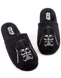 Star Wars Black Darth Vader Mule Slippers Mens - Picture 1 of 10