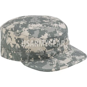 NEW Made in US ARMY Military ACU Camo Patrol Cap, Hat w. US Army Tab Patch USGI - Picture 1 of 4