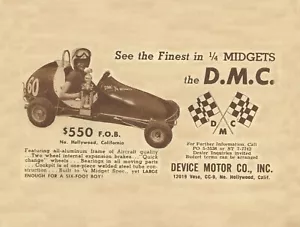 Vintage 1957 D.M.C. Anuncio enano cuarto 1/4 - Imagen 1 de 1