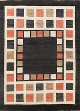 8x10 Contemporary Gabbeh Geometric Oriental Area Rug Modern Handmade Wool Carpet