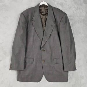 Issimo Blazer Sport Coat Mens 46 Brown Twill Lined Business Formal Made In Italy - Picture 1 of 7