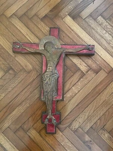 crocefisso legno e in bronzo - Foto 1 di 2