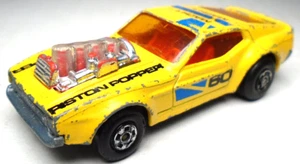 1973 MATCHBOX LESNEY ROLA-MATICS #60 MUSTANG PISTON POPPER YELLOW 3" DIECAST CAR - Picture 1 of 6