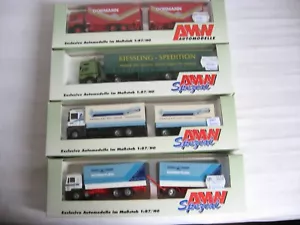 Z532* AWM Spezial 1:87 Konvolut Lkw Speditionen Oberfranken 4 Stück OVP TOP AMW - Bild 1 von 5
