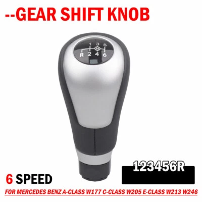 Pomo de cambio de marchas de 6 velocidades para coche apto para Mercedes Clase A W177 2016-2021 Foto 1 de 4