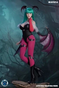 SUPER DUCK SET071A 1/6 Morrigan Aensland Cabeza Tallada y Cosplay Ropa Traje - Imagen 1 de 9