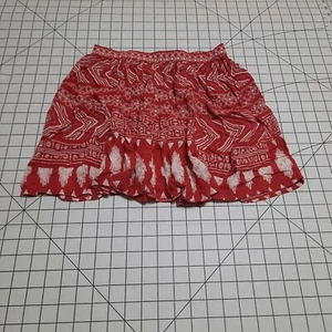 Forever 21 Girls Size Small Red White Geometric Pattern A-Line Skirt - Picture 1 of 6