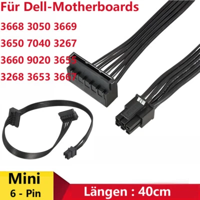 40cm Motherboard 6 Pin zu SATA SSD Stromkabel für Dell 3668/3650/3268 SATA Kabel - Image 1 of 4