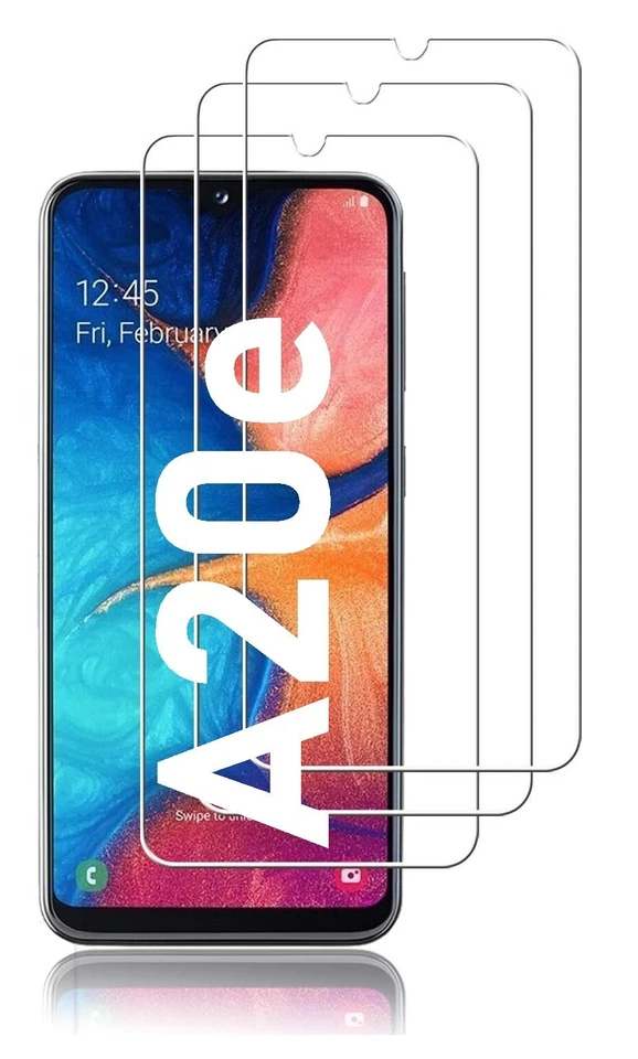 CRACKSIN 3x Samsung Galaxy A20e Panzerfolie Displayschutz Echt Hartglas 9H Schutzglas