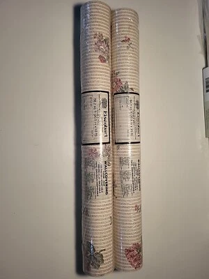 Vintage Eisenhart Wall Coverings Double Rolls Floral 2 ROLLS 56.2sq Ft Each - Image 1 of 4